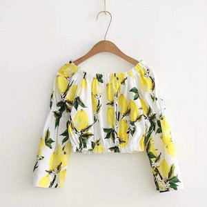 parine.pl Odzież > Bluzka long sleeve Bluzka Z Owocowym Nadrukiem