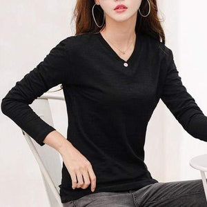 parine.pl Odzież > Bluzka long sleeve Czarny / XXL Bluzka Zapinana Na Guzik
