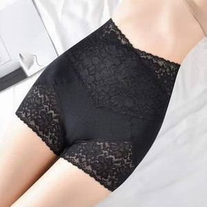 parine.pl 1578 Czarny / XL Koronkowe Wyszczuplające Spodenki