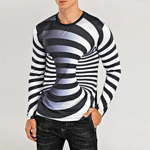 parine.pl Longsleeve Męski Ze Wzorem 3D