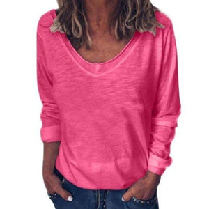 parine.pl Odzież > Bluzka long sleeve Luźna Bluzka Z Długim Rękawem