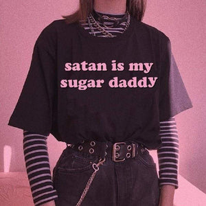 parine.pl Odzież > Koszulka Luźny T-shirt Z Napisem