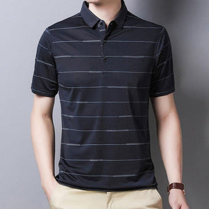 parine.pl Granatowy / S Polo Męskie W Paski