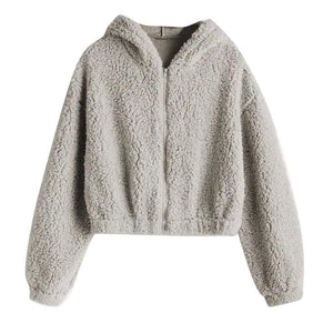 parine.pl Odzież > Bluza Szary / S Rozpinana Bluza Ze Ściągaczem