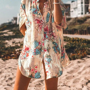parine.pl Wzór 1 / L Zwiewne Kimono Plażowe Na Lato
