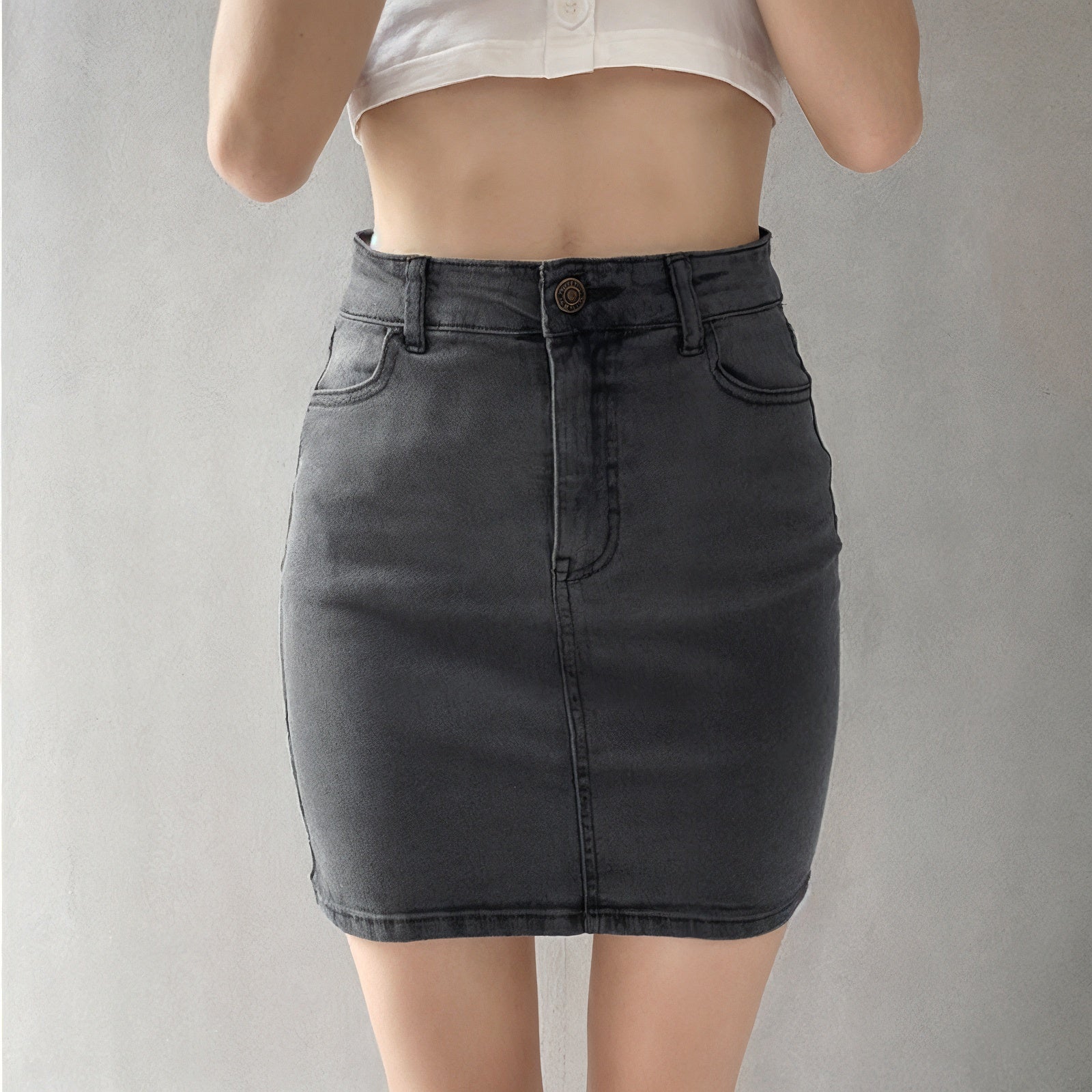 Jeansowa Spódnica Mini