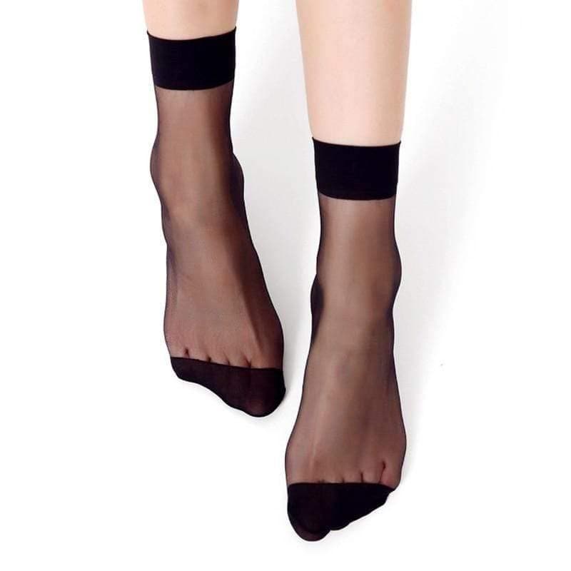 Eleganckie Transparentne Skarpety Za Kostkę - Parine