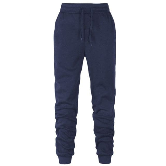 Parine S / Navy Blue / China Długie Bawełniane Spodnie Dresowe Męskie