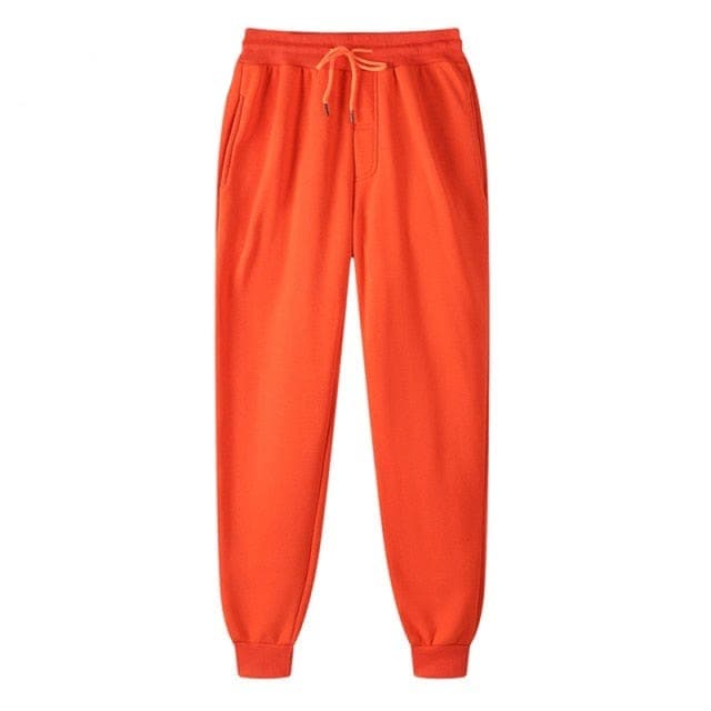 Parine XXXL / Orange / China Długie Bawełniane Spodnie Dresowe Męskie