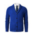 Parine China / Blue / S Elegancki Wełniany Kardigan Męski