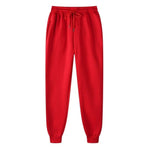 Parine XL / Red / China Jednolite Klasyczne Spodnie Dresowe Męskie