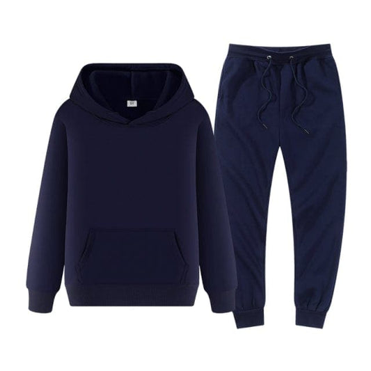 Parine Navy / S  160CM---55KG / China Jednolity Komplet Dresowy Męski