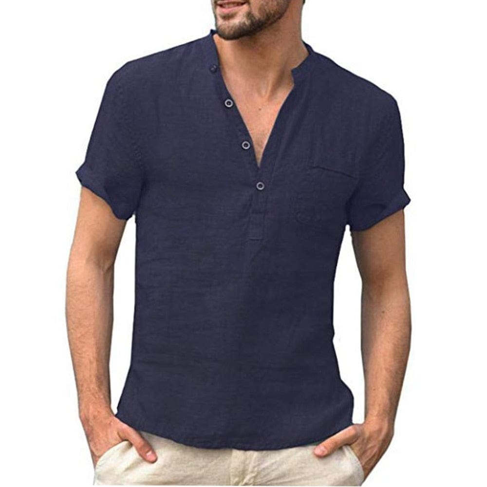 Parine Odzież męska > Górne części garderoby > Koszulki Navy Blue / US S 50-60 KG / China kwiecien12