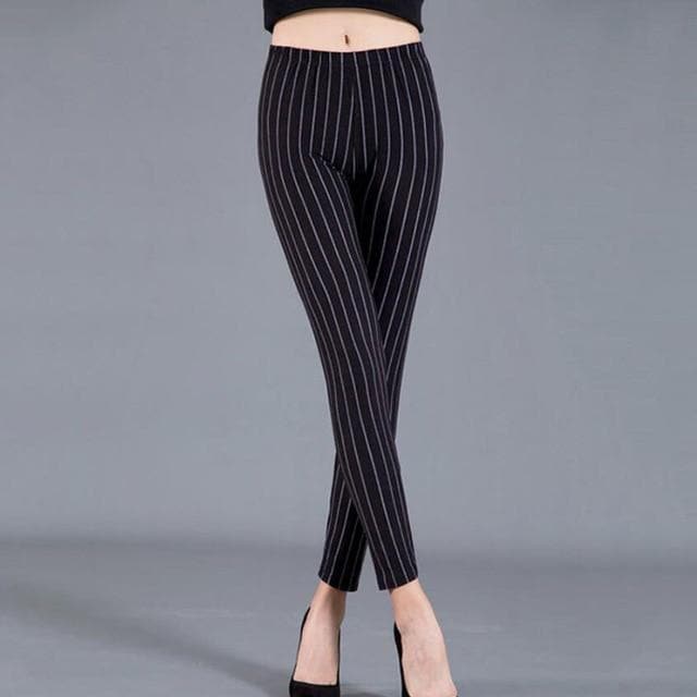 Parine Black Stripe / S Legginsy 6