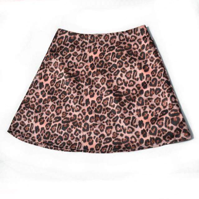 Parine pink leopard / L Spodnica
