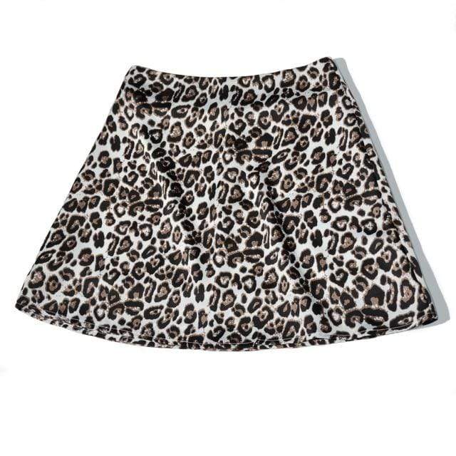 Parine white leopard / XL Spodnica