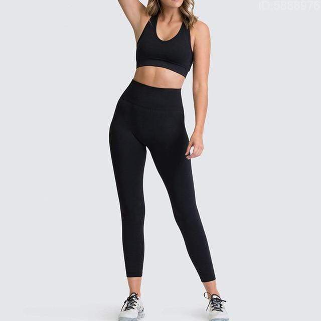 Parine 01Black Set / S Sports set