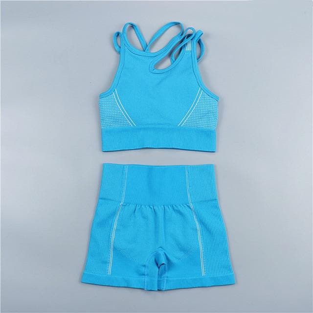 Parine Blue Short  Set / M Sports Set 39