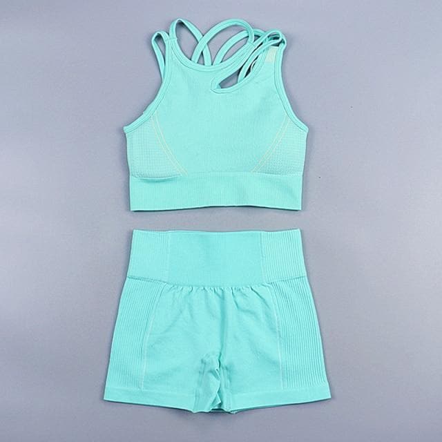 Parine Green Short  Set / L Sports Set 39