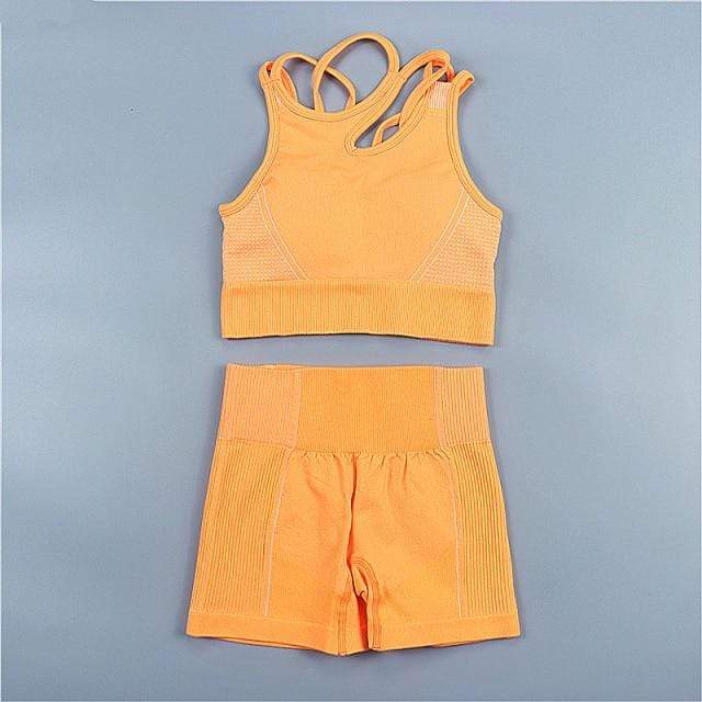 Parine Orange Short  Set / S Sports Set 39