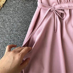 Parine Odzież > Sukienka Sukienka Bez Rękawów Wiązana W Talii