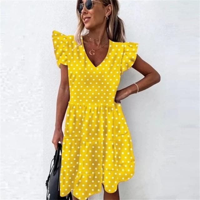 Parine Odzież > Sukienka Big Dot Yellow / XXL Sukienka