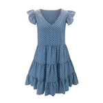 Parine Odzież > Sukienka Blue V Neck / S Sukienka