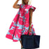 Parine Rose Red1 / XL Sukienka Do Kolan