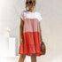 Parine Orange / L Sukienka W Pasy