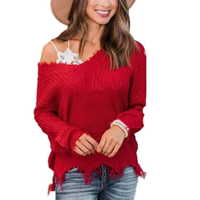 Parine Asian Size XL / China / Red Sweter