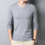Parine Light gray-V Neck / Asia XXXL Sweter meski 6