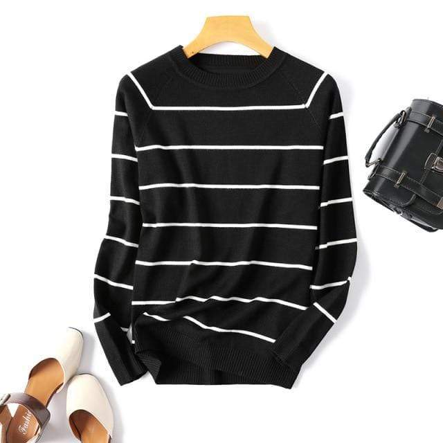 Parine One Size / Black Striped Sweter (No size)