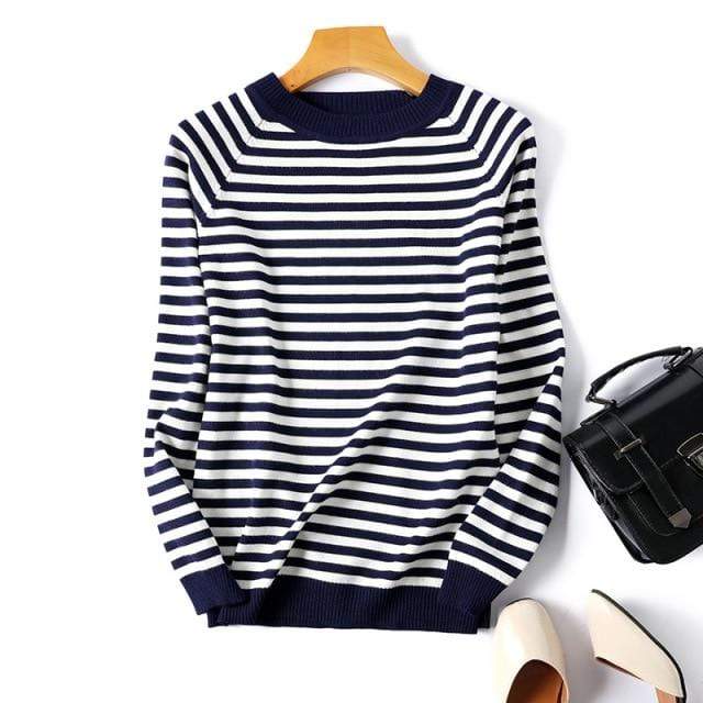 Parine One Size / Navy Striped Sweter (No size)