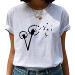 Biały T-shirt Z Grafiką - Parine