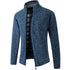 Parine grey blue / 4XL Zimowy Kardigan Męski Z Bawełny