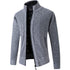 Parine light grey / 4XL Zimowy Kardigan Męski Z Bawełny