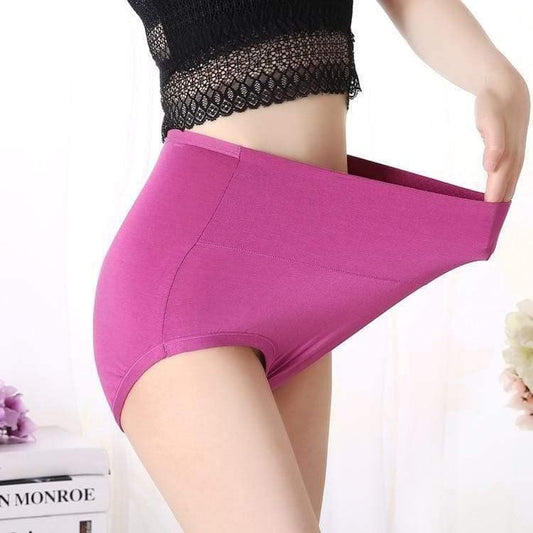 Bezszwowe Majtki Plus Size Z Wysokim Stanem - Parine