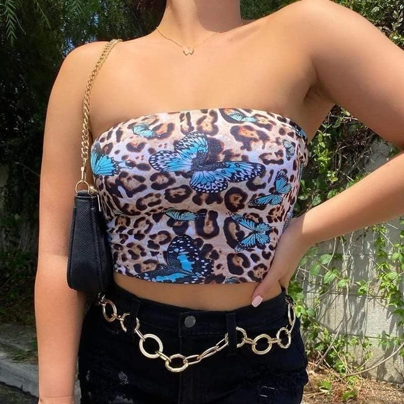 Biustonosz Bandeau W Panterkę - Parine