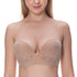 parine.pl Bielizna > Biustonosz > Plus Size Bra Beżowy / D / 75 Biustonosz Plus Size Bez Ramiączek