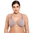 parine.pl Bielizna > Biustonosz > Plus Size Bra Ciemnoróżowy / B / 70 Biustonosz Plus Size Zapinany Z Przodu Z Głębokim Dekoltem