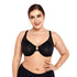 parine.pl Bielizna > Biustonosz > Plus Size Bra Czarny / B / 75 Biustonosz Plus Size Zapinany Z Przodu Z Głębokim Dekoltem
