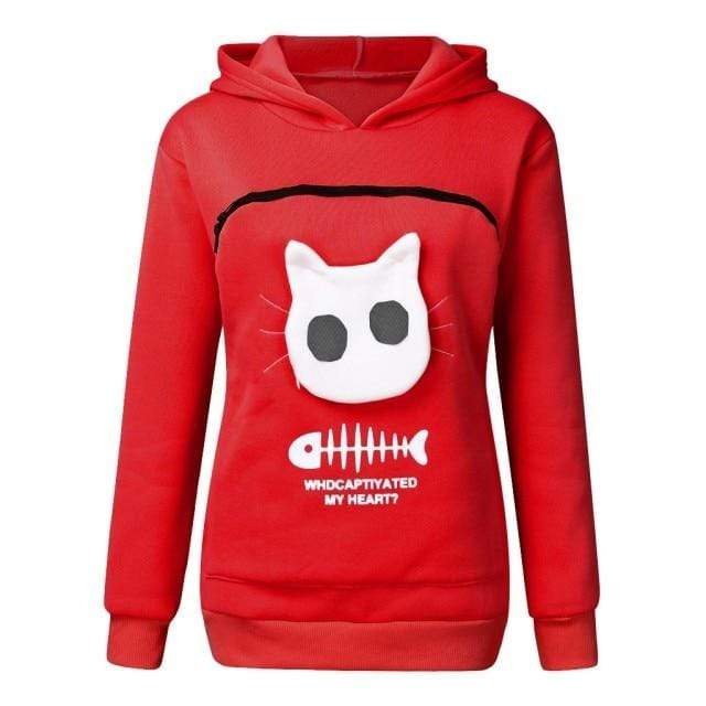 parine.pl Czerwony / XXL Bluza 72.