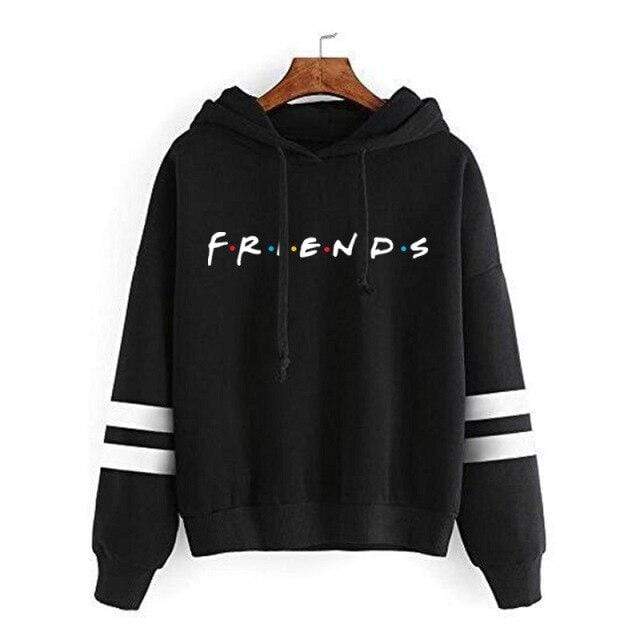 parine.pl Odzież > Bluza Czarny 1 / 3XL Bluza Z Napisem Friends