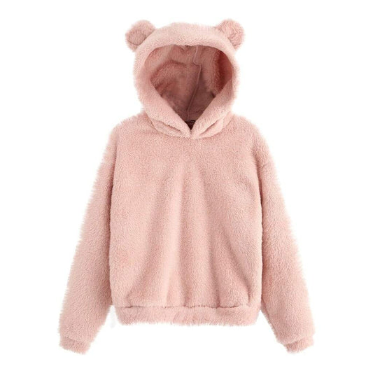 parine.pl Odzież > Bluza Różowy / L Bluza Z Uszami