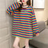 parine.pl Odzież > Bluzka long sleeve Wzór 1 / L Bluzka Oversize W Paski