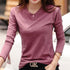 parine.pl Odzież > Bluzka long sleeve Fioletowy / XXL Bluzka Zapinana Na Guzik