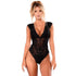 parine.pl Bielizna > Elegancka > Body koronkowe Czarny / XL Body Z Grubymi Ramiączkami
