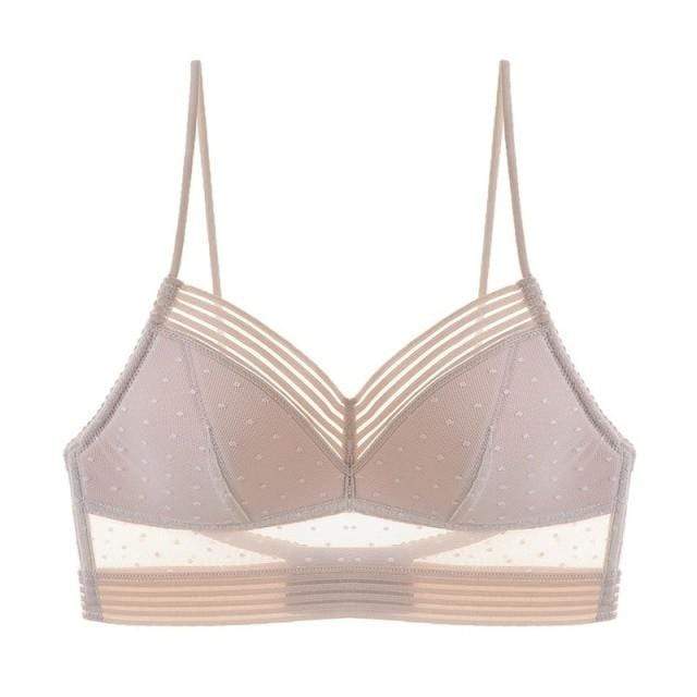 parine.pl Bielizna > Biustonosz > Braletka Beżowy / M Bralette Z Paseczkami