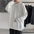 parine.pl Biały / 4XL Długa I Luźna Bluza Męska