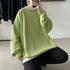 parine.pl Jasnozielony / 4XL Długa I Luźna Bluza Męska